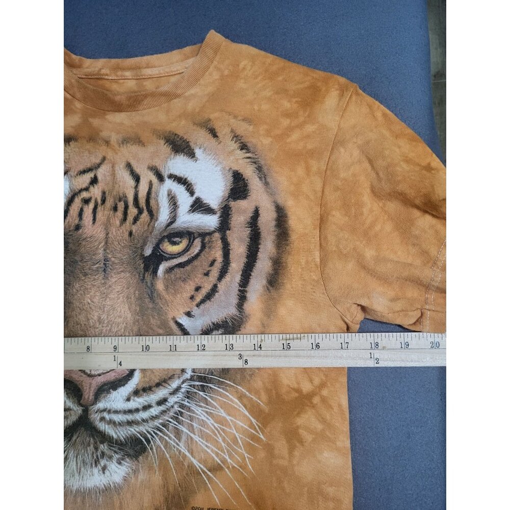 3D Tees by THE MOUNTAIN 2011 Jeremy Paul Tiger Tie Dye Graphic T Shirt MED - Picture 5 of 7